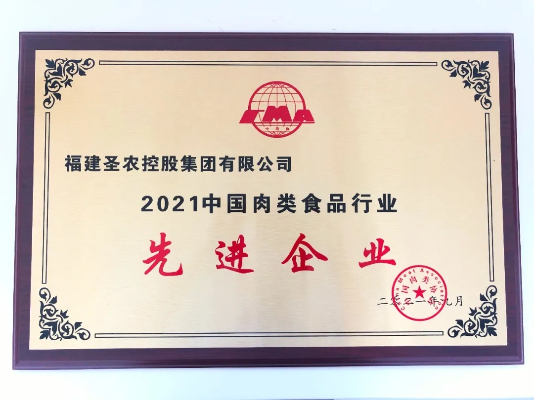 2021（28圈官网集团）中国肉类食品行业先进企业